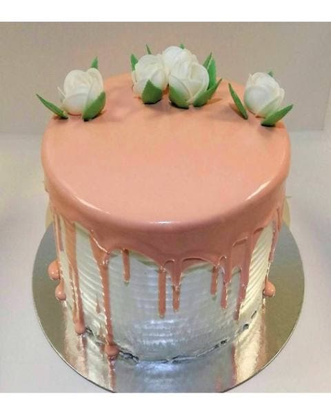 Vanilla Line Layered Cake
