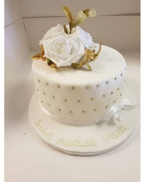 White Rose Cake