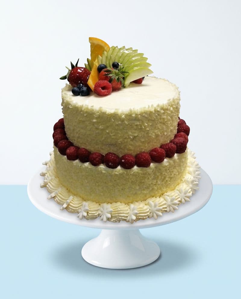 Raspberry White Chocolate Two Tier