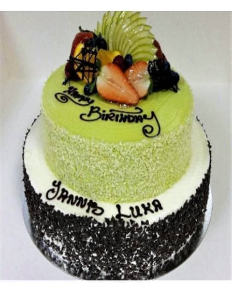 Kiwi Fruit Two Tier Cake